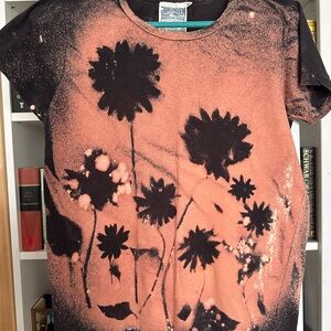 Jungmaven Black and Orange Tie-Dye T-Shirt